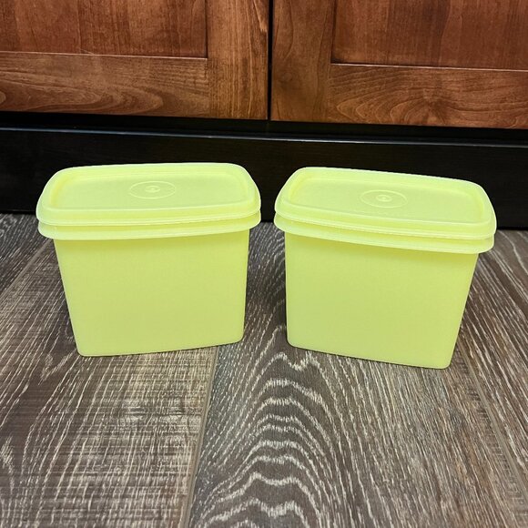 Vintage Tupperware Shelf Saver Stackable Container – Set of 2 - Picture 2 of 11